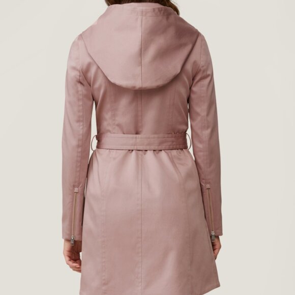 Soia & Kyo - Arabella Water-Repellent Hooded Zipped Trench Coat - Size XXS - Picture 3 of 6